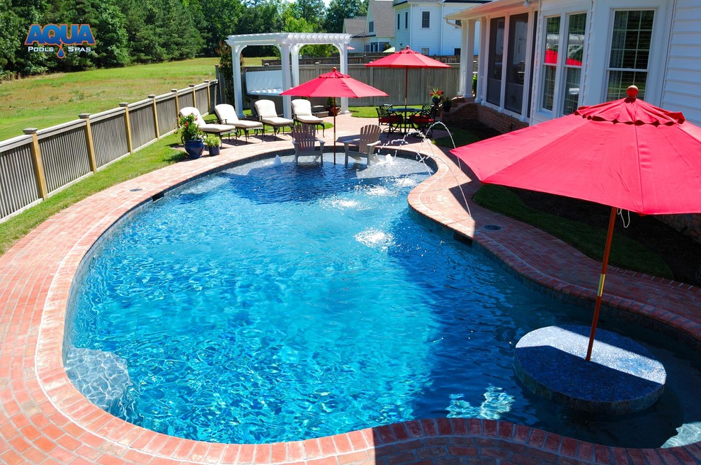 Swimming Pool Renovations Before & After Traditional Pool DC