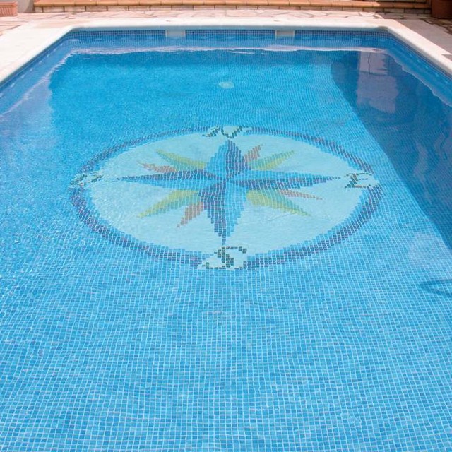 Swimming Pool Tiles Compass Design 2, Swimming Pool Tiles Design