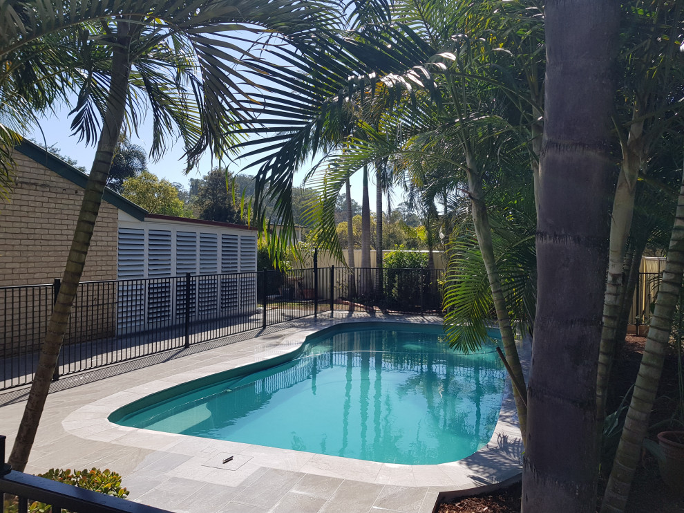 Example of a minimalist pool design in Brisbane