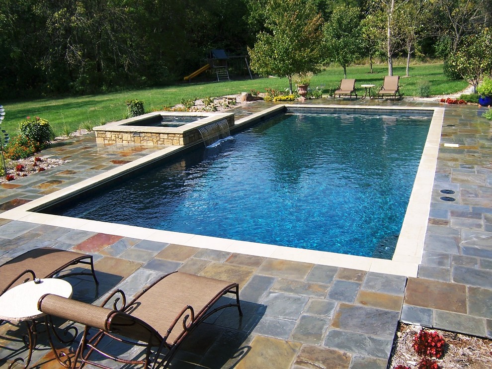 Design ideas for a classic swimming pool in Kansas City.