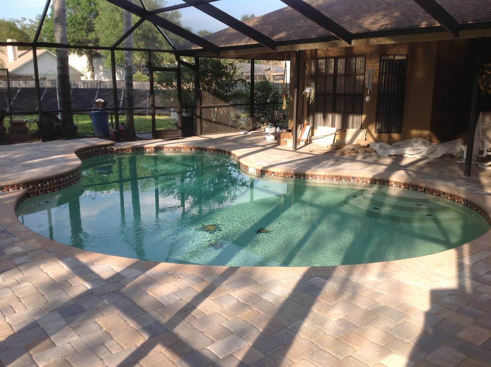 Tampa Enclosed Pool with Fountain Pool San Diego by Seamco of