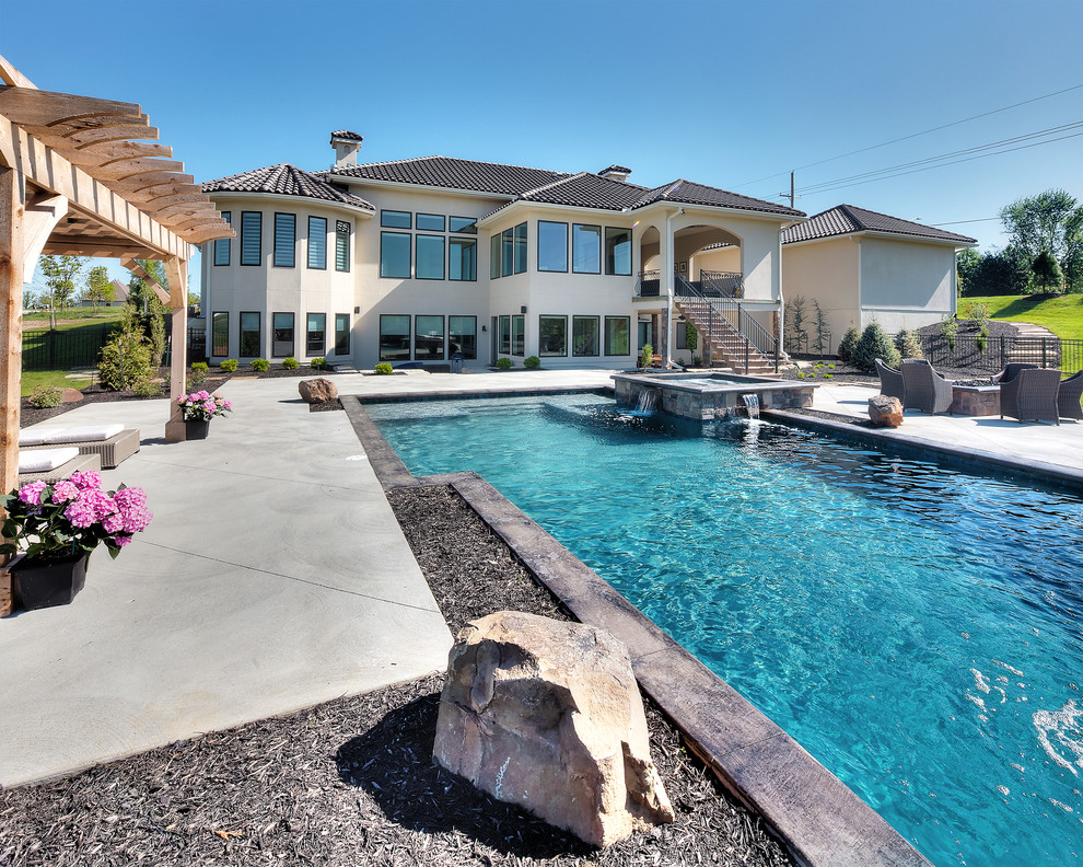 Taormina Floor Plan Swimming Pool & Hot Tub Kansas City by Starr