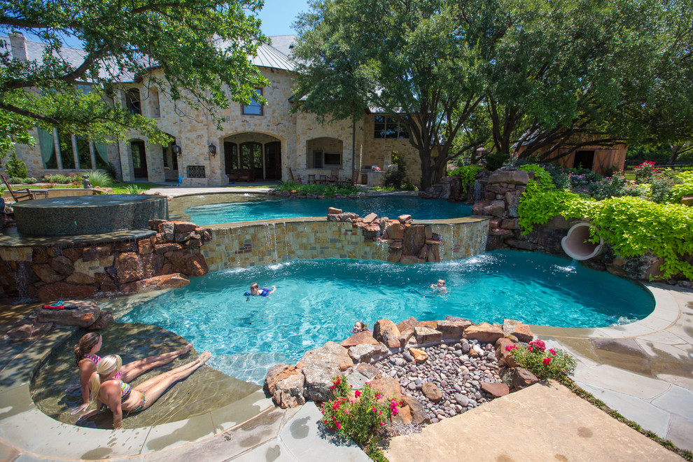 Texas Estate Traditional Pool Dallas by AquaTerra Outdoors Houzz