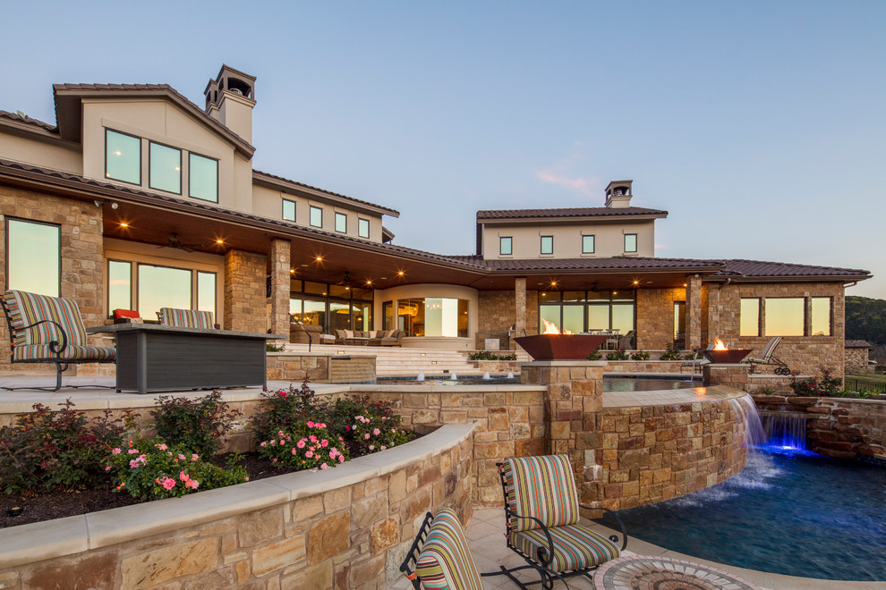 Texas Hill Country Lakehouse Plan 6260 Mediterranean Swimming Pool