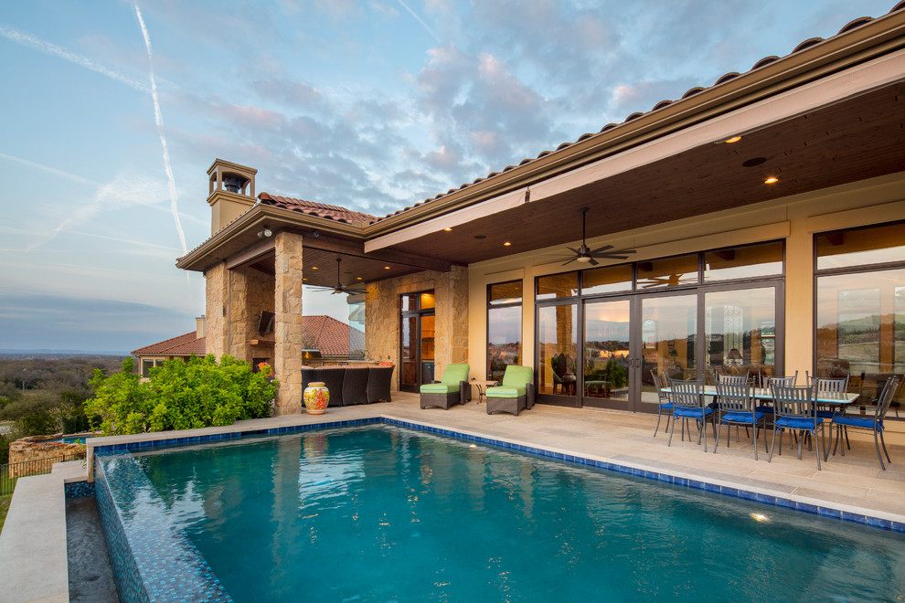 Texas Hill Country Vista Plan 4675 Mediterranean Swimming Pool