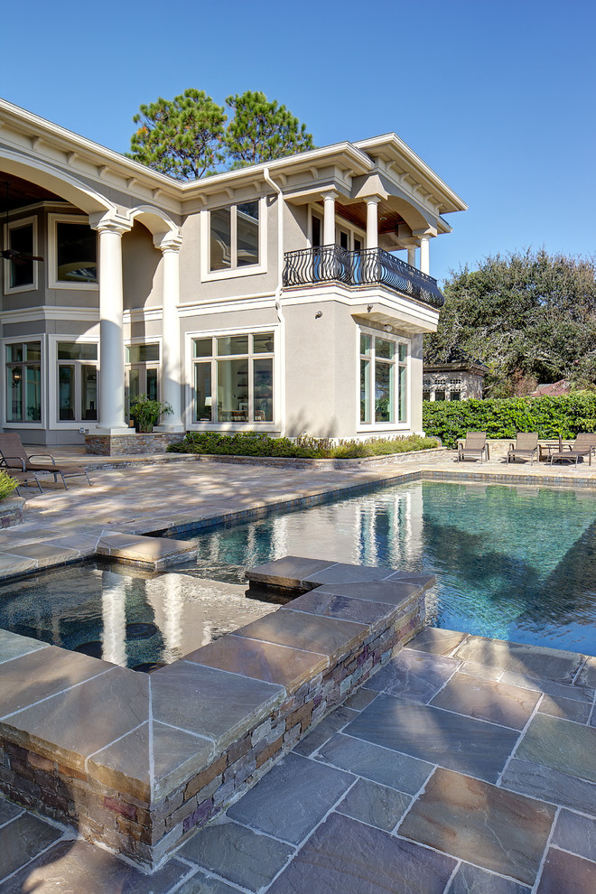 The Bolton Home Contemporary Pool Atlanta by Savannah Surfaces