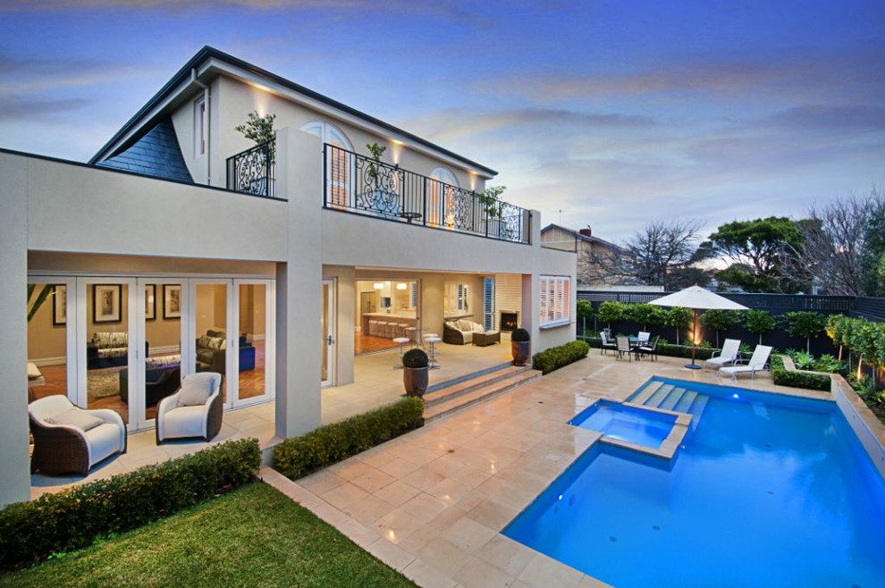 The Bolton Traditional Pool Melbourne by Norton Homes Pty Ltd