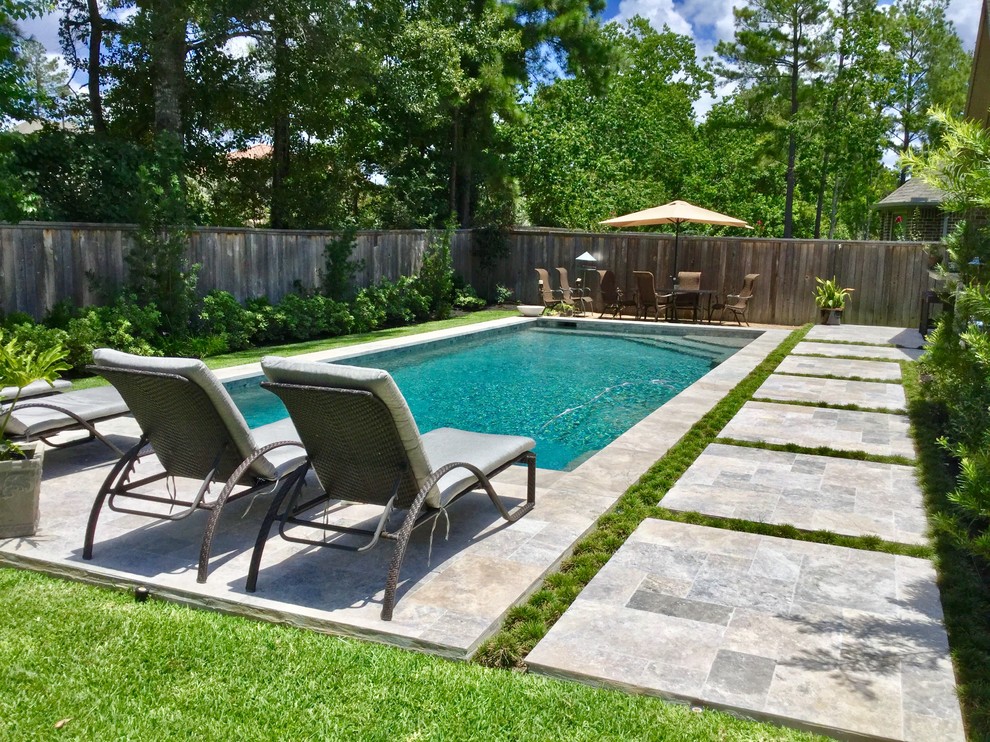 The Life of Ease in Woodforest Contemporary Pool Houston by
