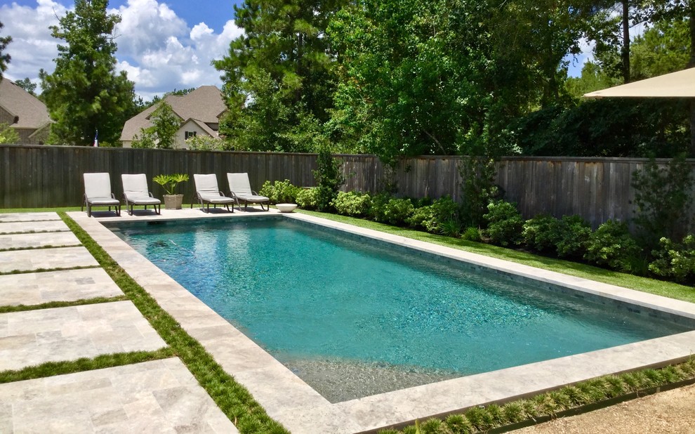 The Life of Ease in Woodforest Contemporary Pool Houston by