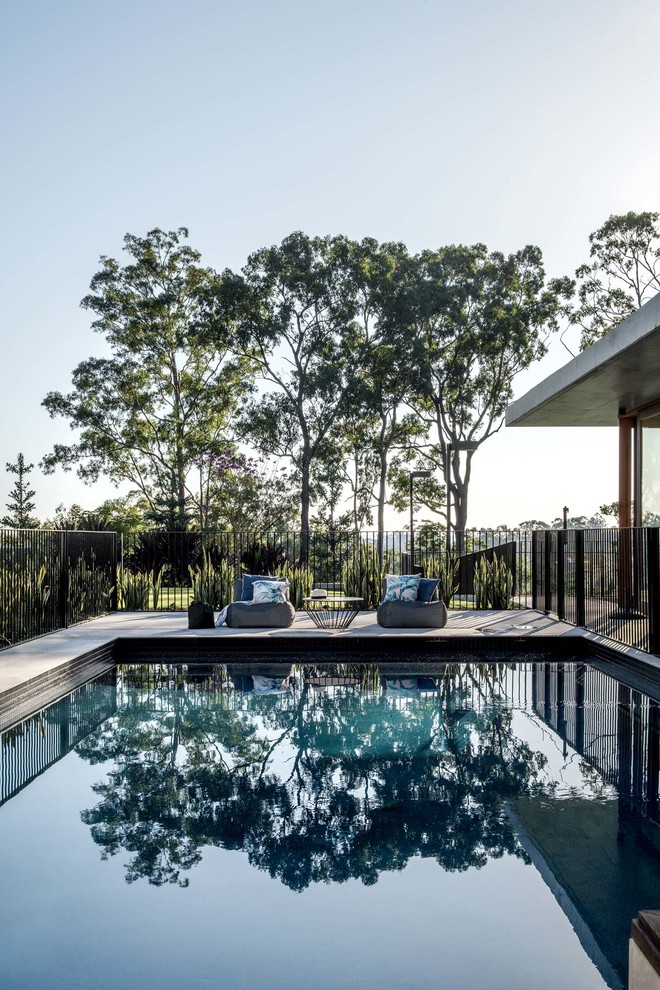 Minimalist pool photo in Brisbane