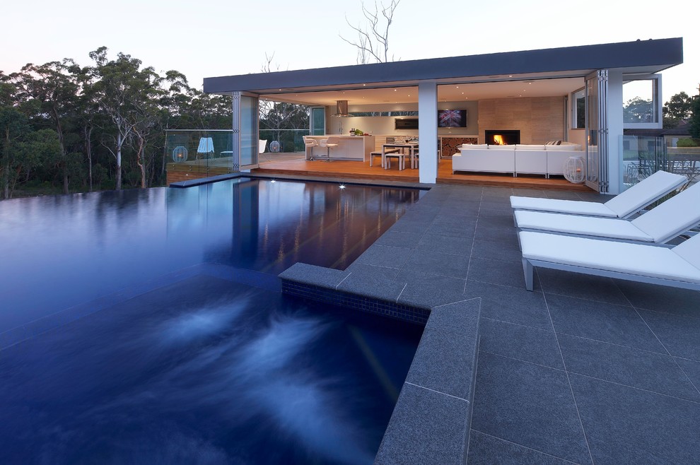 Photo of a contemporary swimming pool in Sydney.