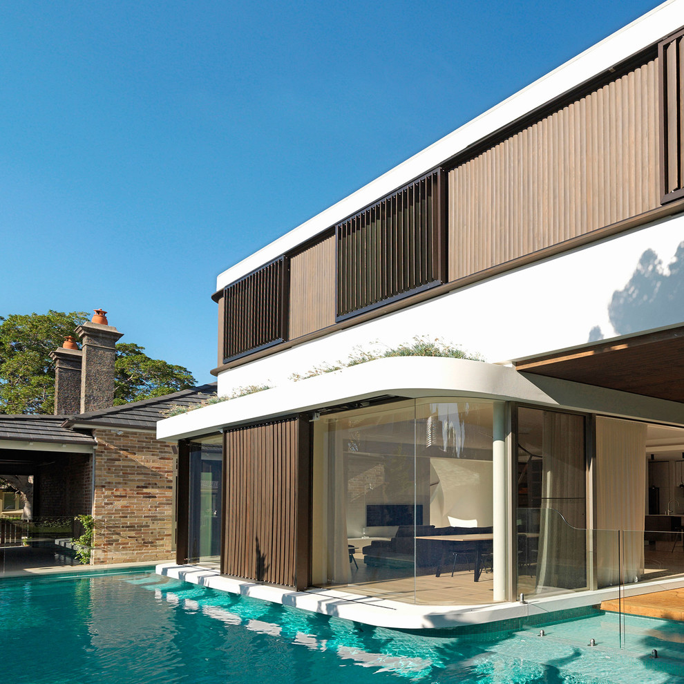 Design ideas for a modern swimming pool in Sydney.