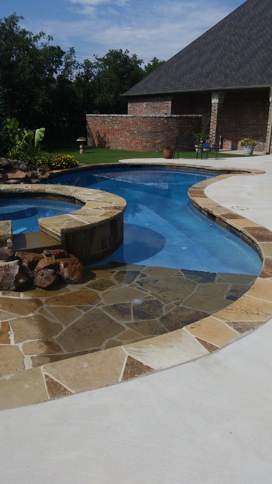 Inspiration for a timeless pool remodel in Oklahoma City