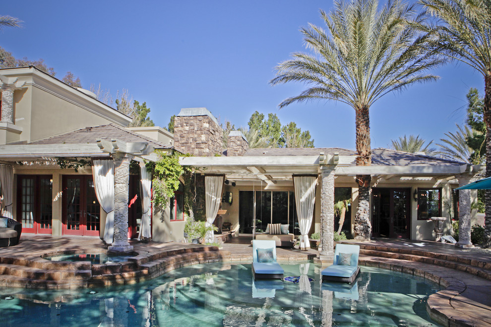 Inspiration for an eclectic pool remodel in Las Vegas