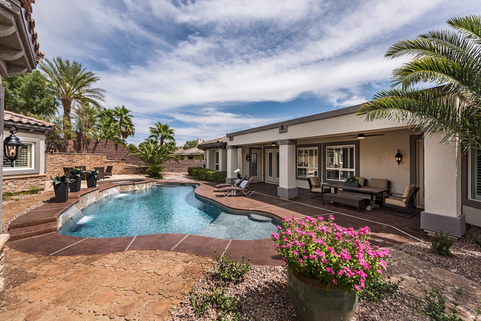 The Willows, Summerlin Transitional Pool Las Vegas by Design by