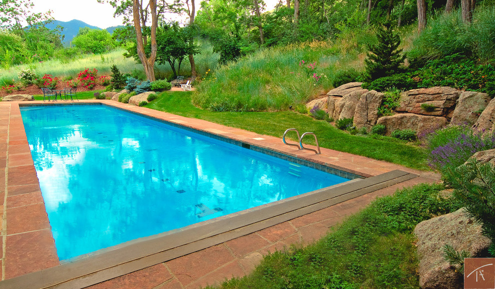 Elegant pool photo in Denver