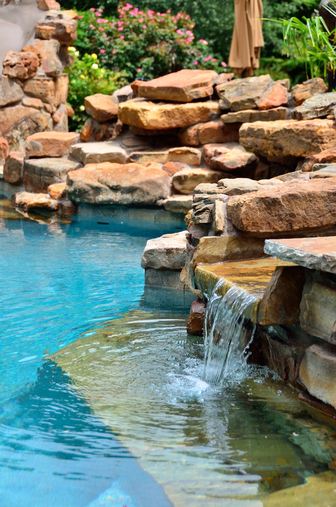 Tolleson Traditional Pool Dallas by Premier Pools & Spas