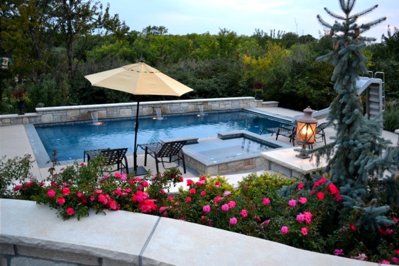 Topeka KS backyard escape Traditional Pool Kansas City by