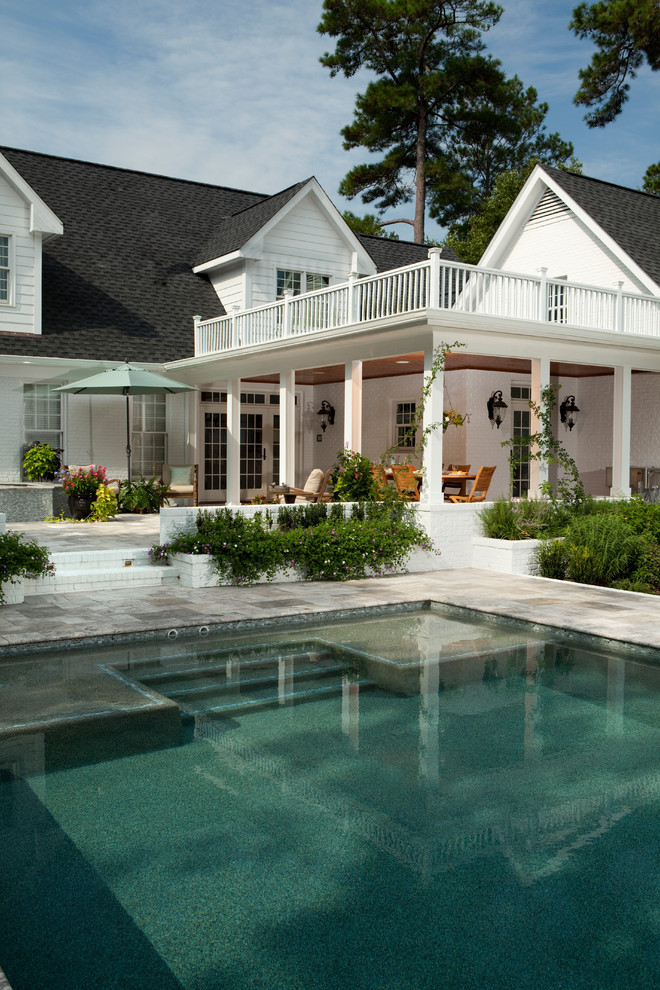 Example of a classic pool design in Wilmington