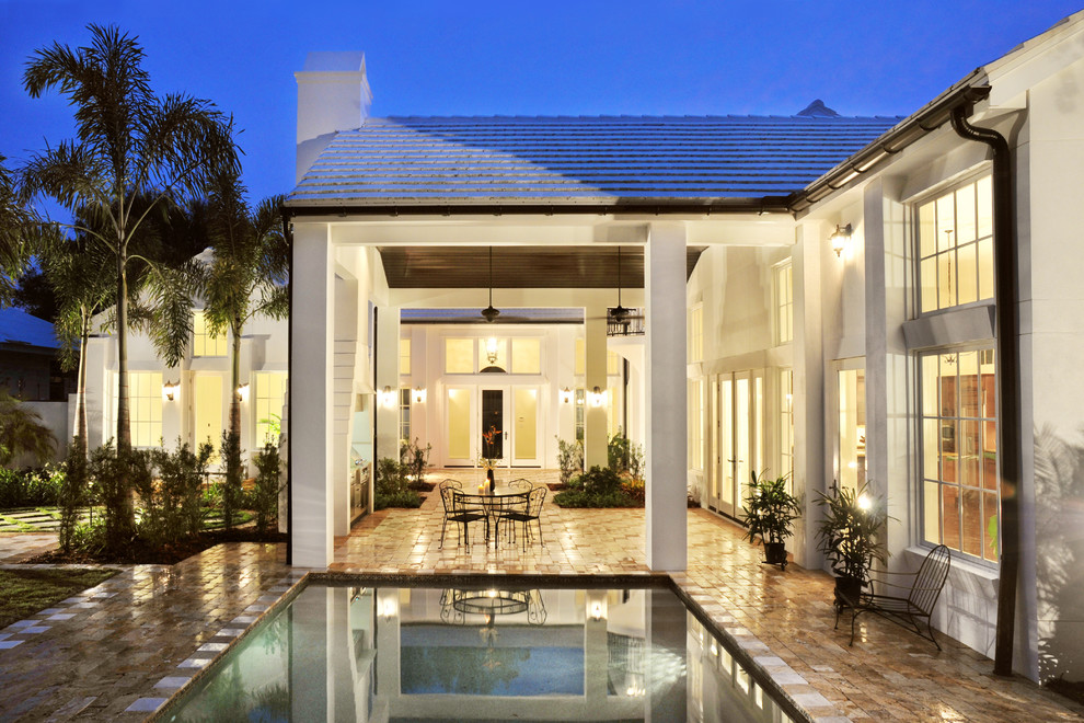Inspiration for a timeless pool remodel in Tampa