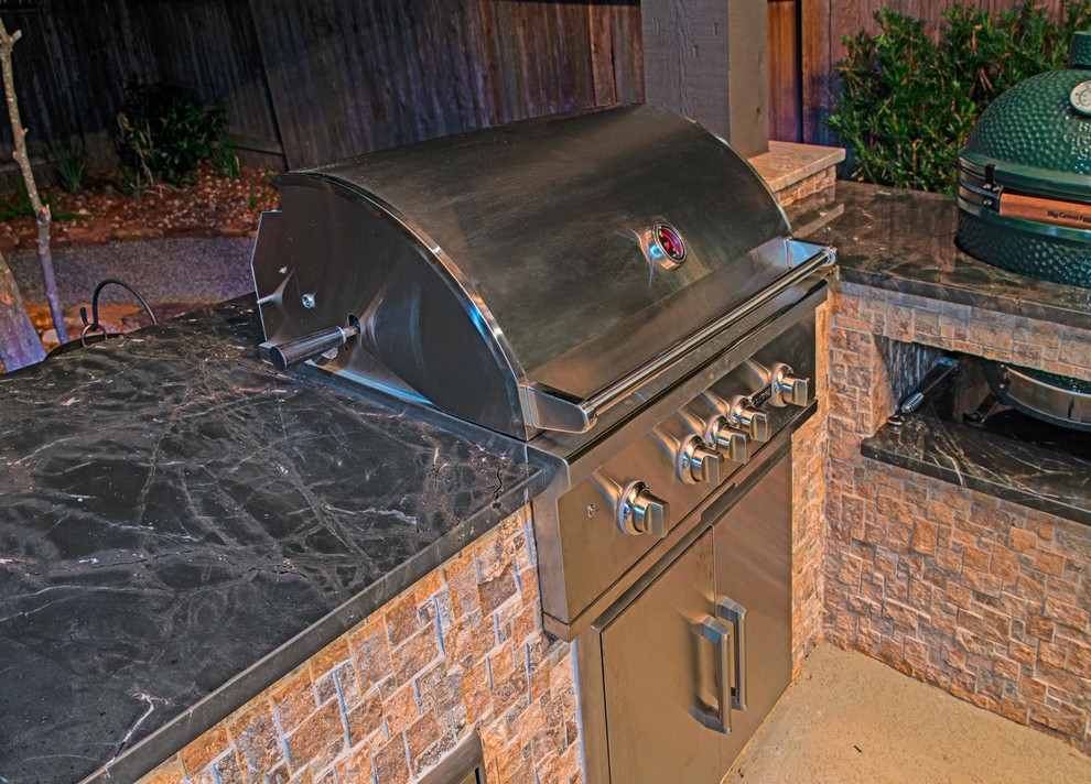 Transitional Outdoor Living Transitional Pool Houston by Water