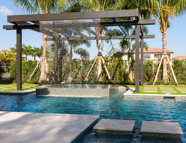 Trellis / Pergolas - Contemporary - Pool - Miami - by Coastal Screen and  Rail | Houzz