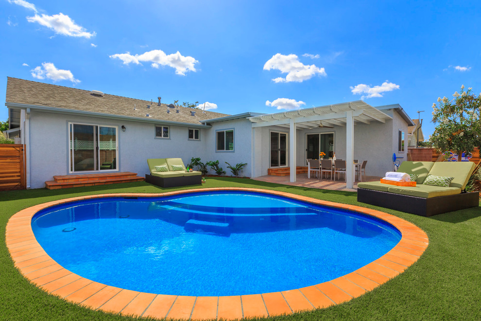 Trenton Transitional Pool Orange County by Landworks Construction Houzz