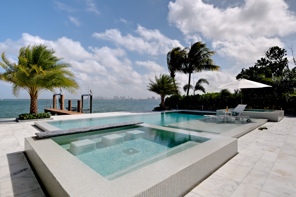 Inspiration for a world-inspired swimming pool in Miami.
