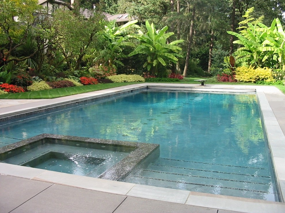 Inspiration for a contemporary rectangular swimming pool in Salt Lake City.