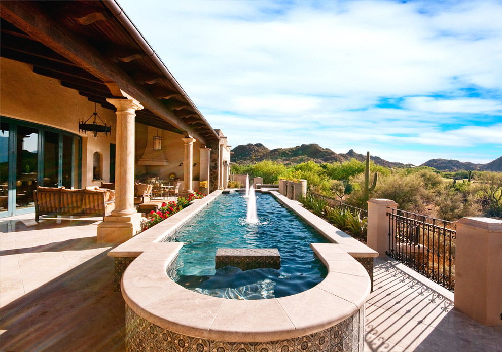 Inspiration for a southwestern pool remodel in Phoenix