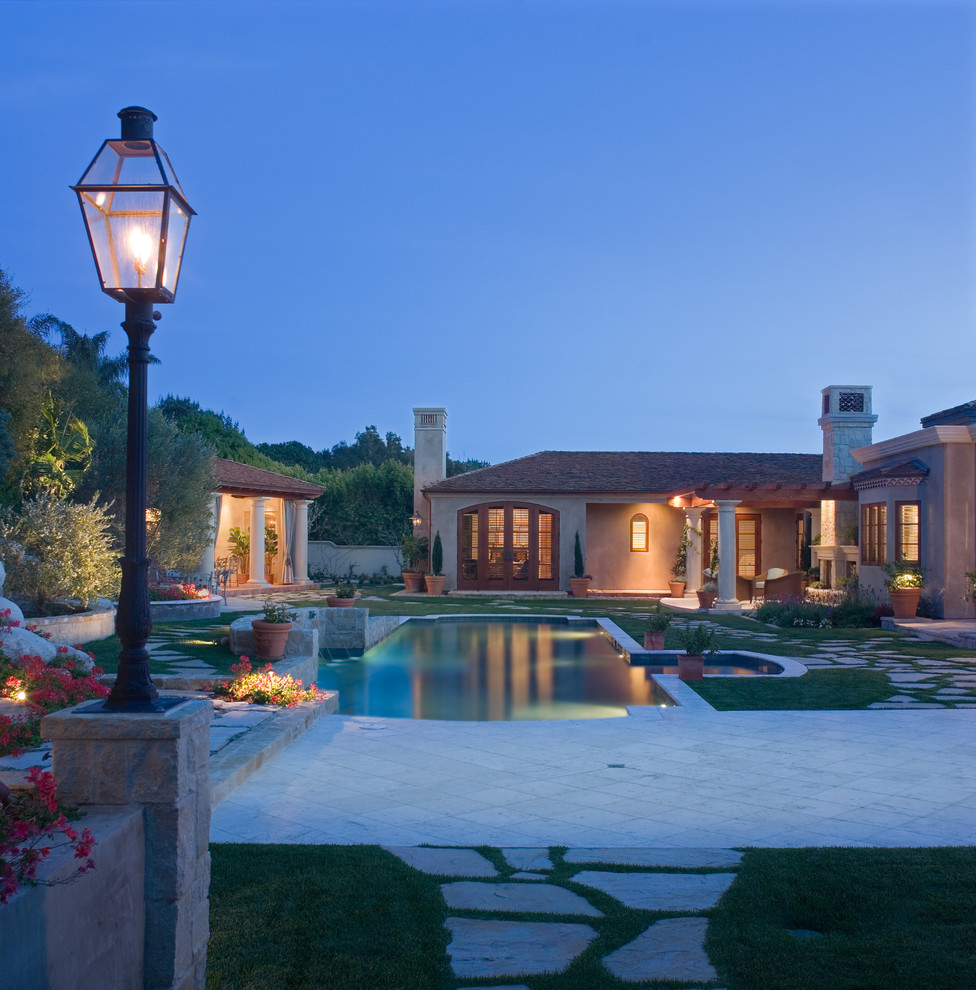 Tuscan La Jolla Home Mediterranean Pool San Diego by Dewhurst & Associates Houzz