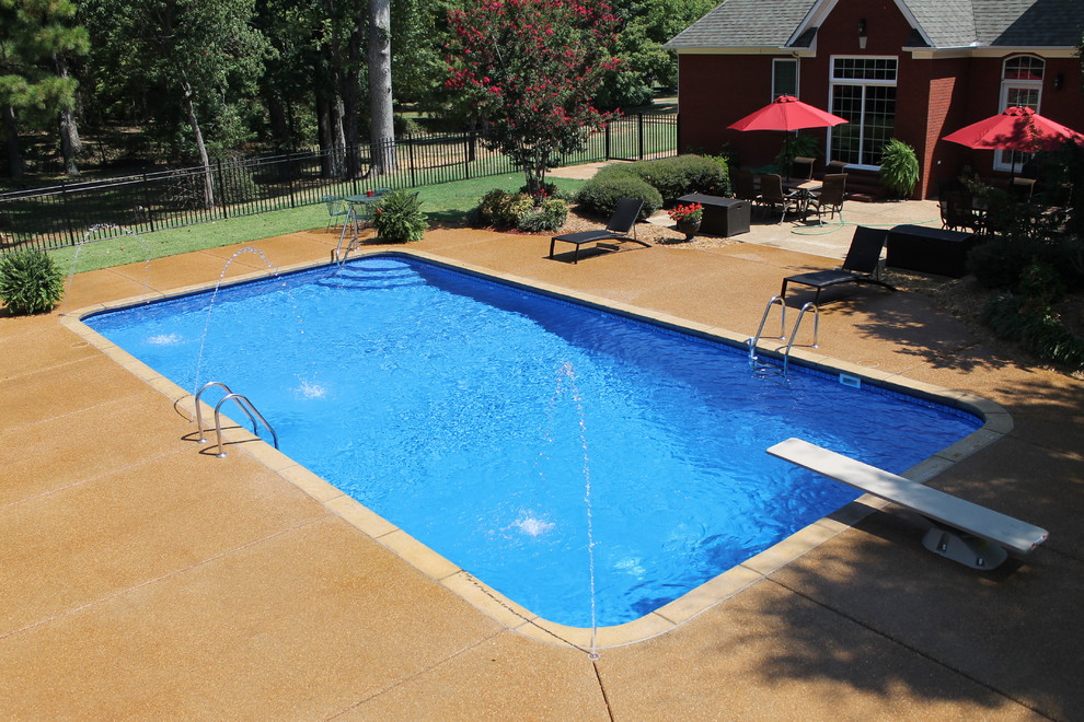 Union City, TN Rectangle Contemporary Pool Chicago by Aloha