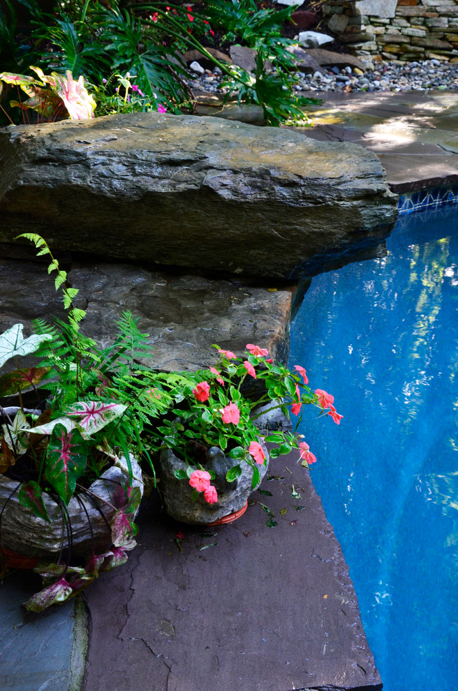 Upper Marlboro Flagstone Pool Patio Pools & Hot Tubs DC Metro by