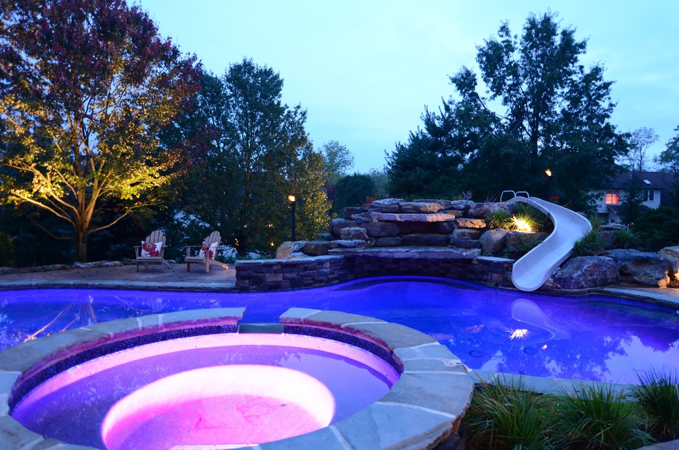 Exemple d'une piscine exotique.