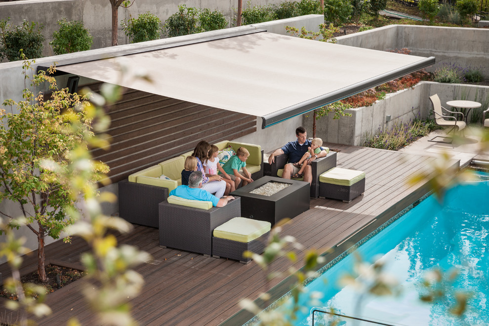 Utah Awning Modern Pool Salt Lake City by SugarHouse Industries