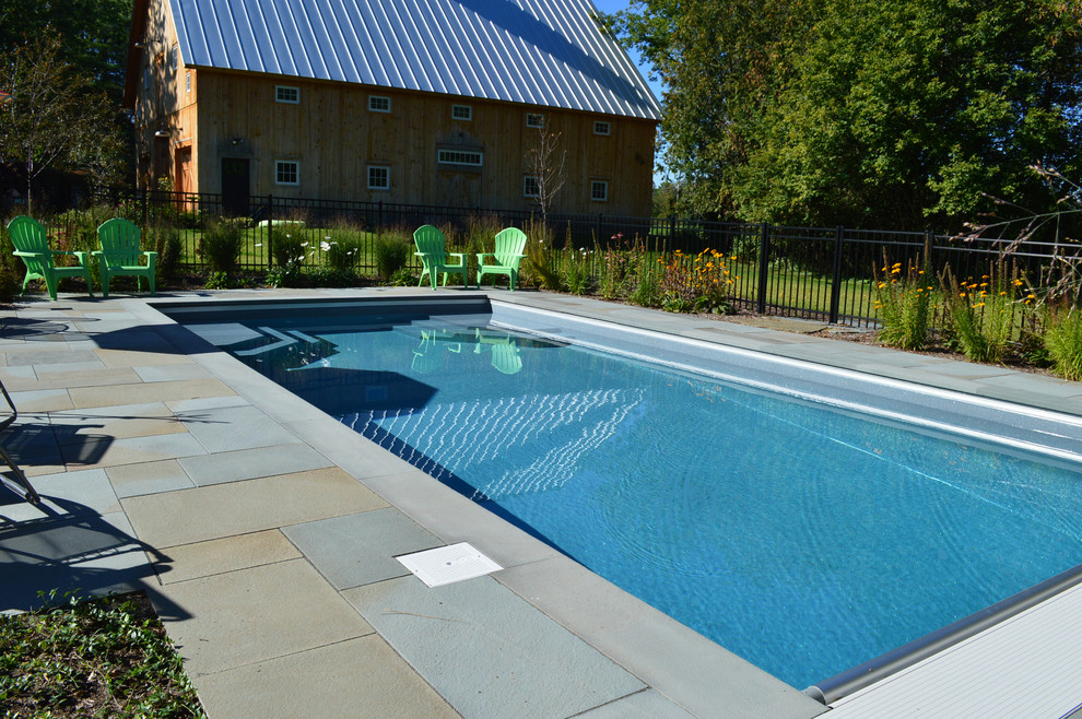Vermont Pools and Spas Farmhouse Pool Burlington by Landshapes