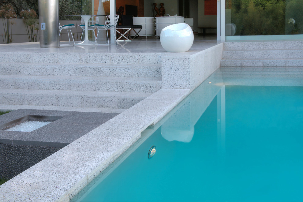 Verona Terrazzo Modern Pool Los Angeles by SOLI Architectural