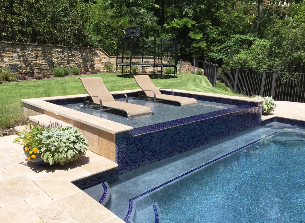 Vestavia, AL Gunite Pool with Raised Tanning & Jumping Rock Pool Birmingham by Hollywood