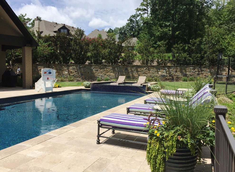 Vestavia, AL Gunite Pool with Raised Tanning & Jumping Rock Pool Birmingham by Hollywood