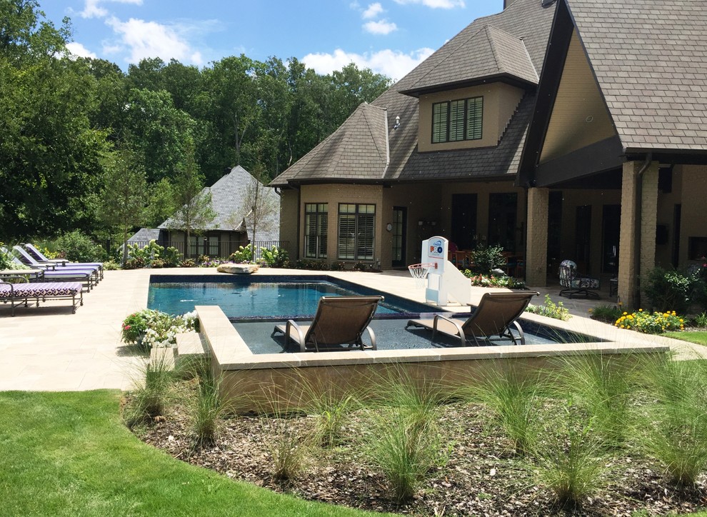 Vestavia, AL Gunite Pool with Raised Tanning & Jumping Rock Pool Birmingham by Hollywood