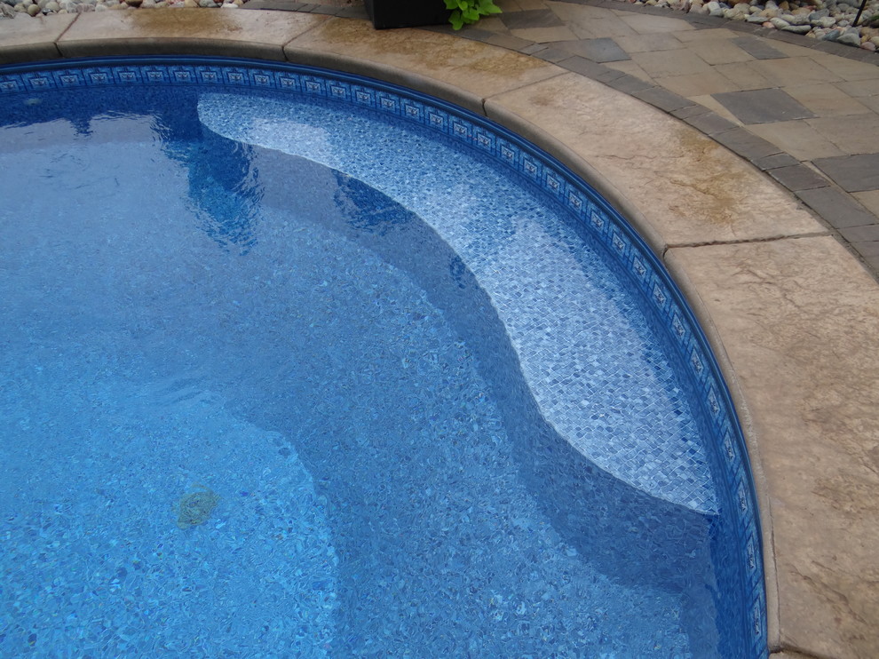 Vinyl Liner Lagoon O'Fallon, MO - Contemporary - Pool - St Louis - by ...