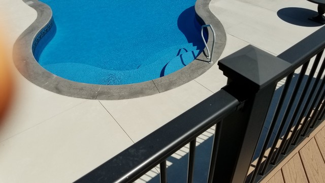 Vinyl Liner Lagoon Wentzville Mo トラディショナル プール セントルイス Bi State Pool Spa Houzz ハウズ