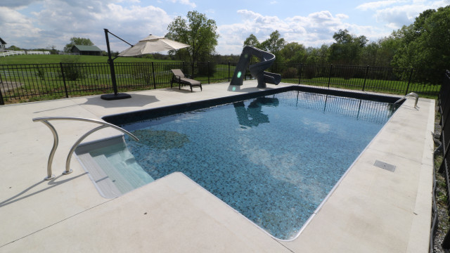 Vinyl Liner Pool (18 x 36) with Slide - Modern - Pool - Other - by American  Pool and Spa | Houzz