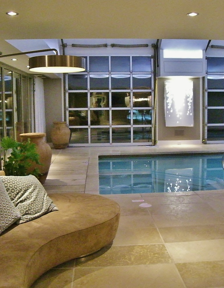 Inspiration for a contemporary pool remodel in Florence
