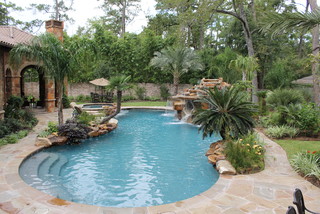 Watts Pool Company Tropical Breeze Pebble Tec - Traditional - Pool ...