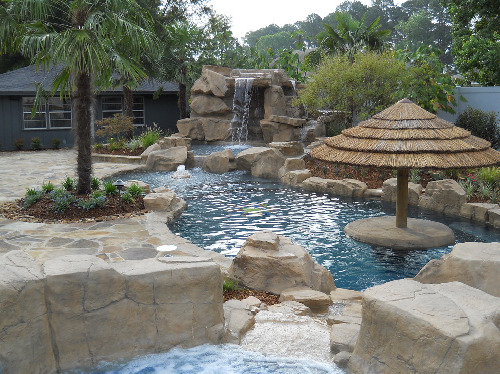 West Monroe fiberglass pool spa Tropical Pool New Orleans by