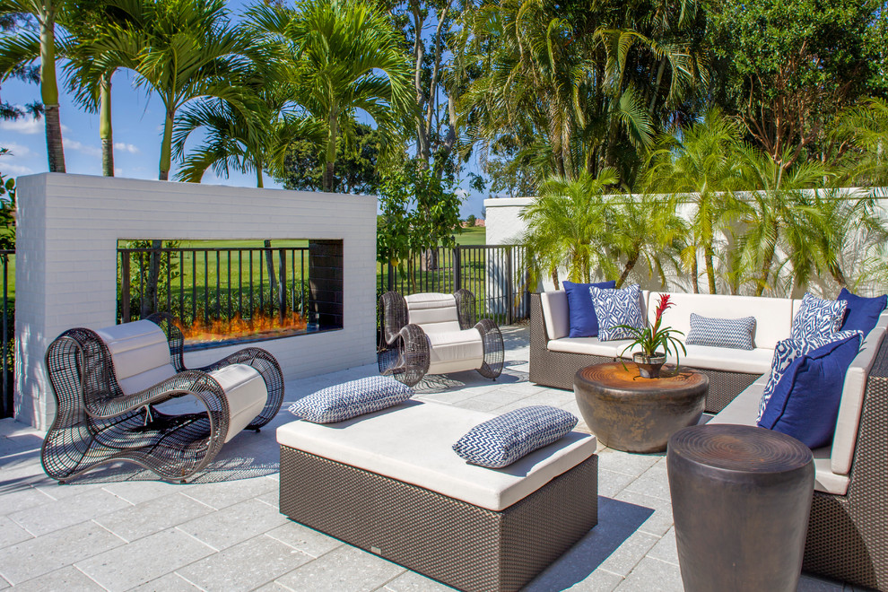This is an example of a world-inspired patio in Tampa.