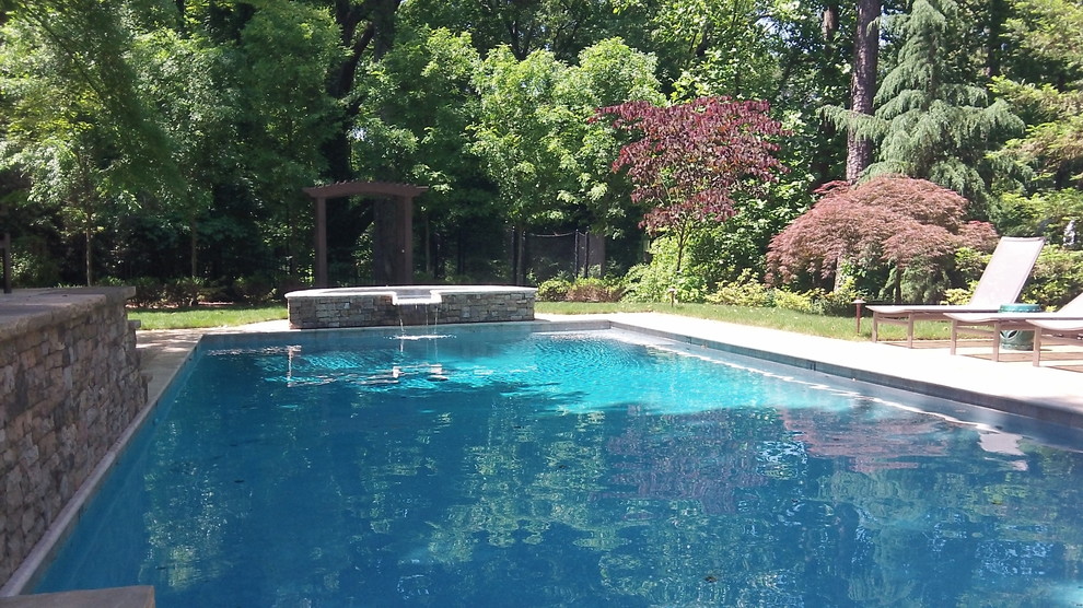 Wet Edge Primera Stone Tahoe Coast Traditional Pool Atlanta by