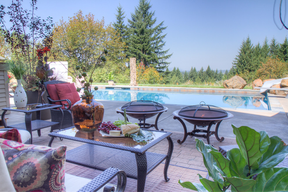 Inspiration for a timeless pool remodel in Portland