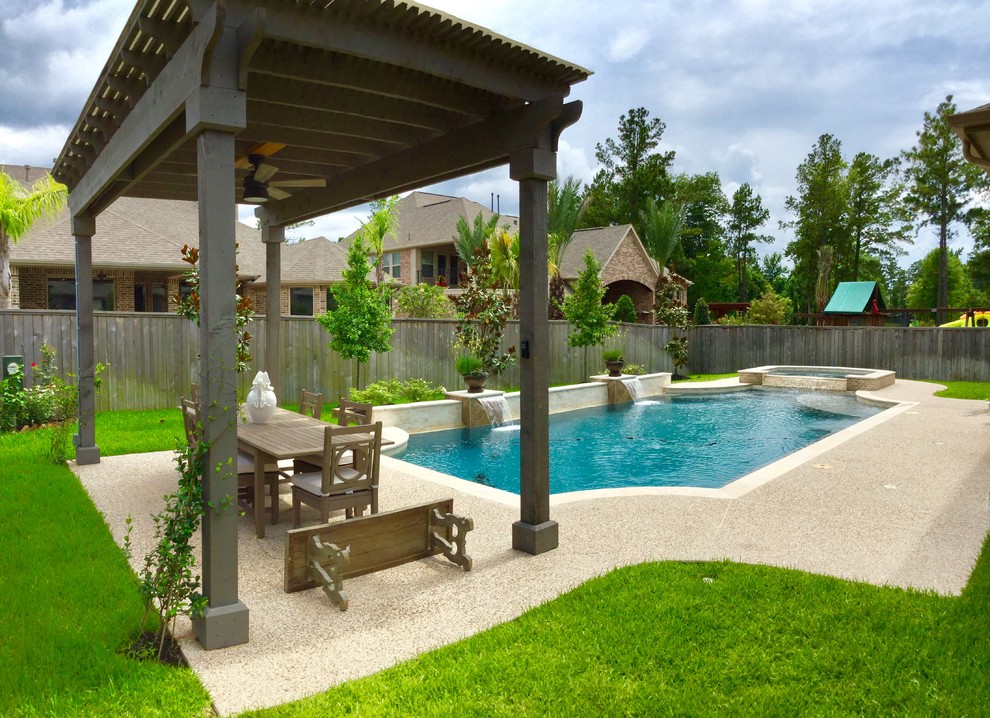 Woodforest Pergola - Traditional - Pool - Houston - by Township Pools ...